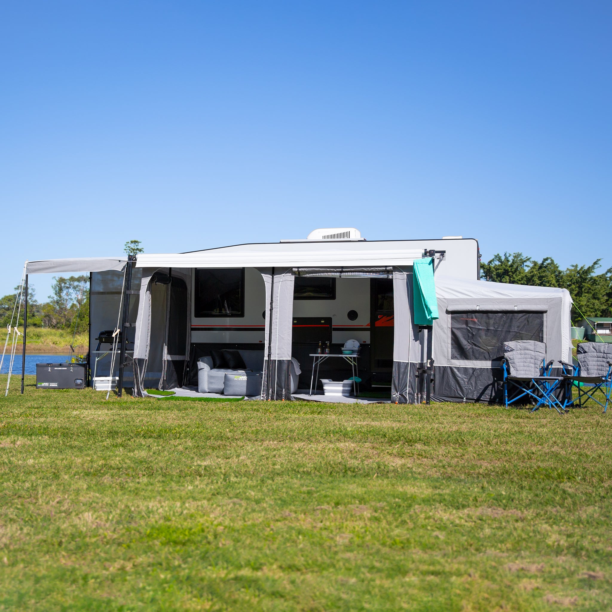 Roll Out Awning Walls - Heavy Duty Canvas