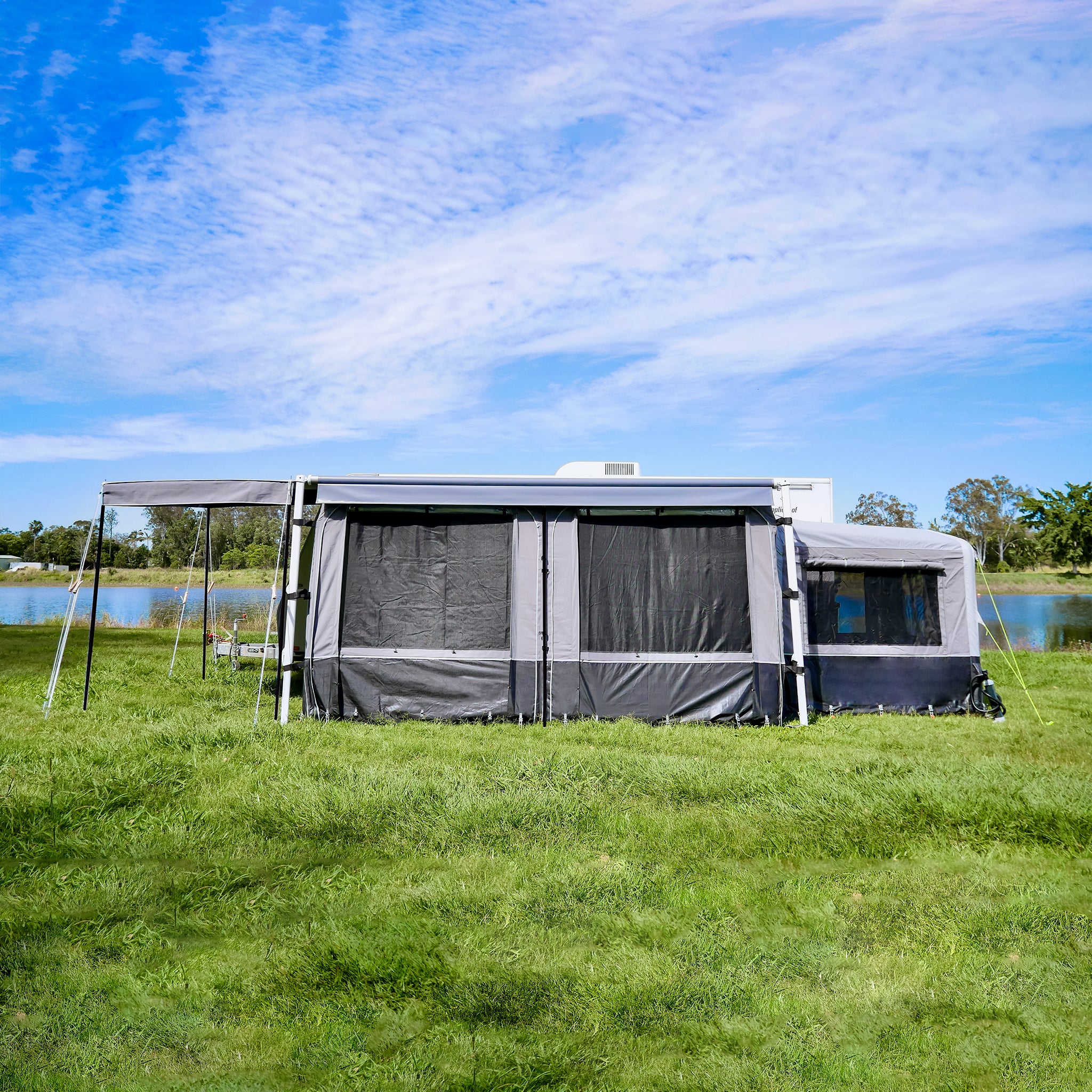 Roll Out Awning Walls - Heavy Duty Canvas