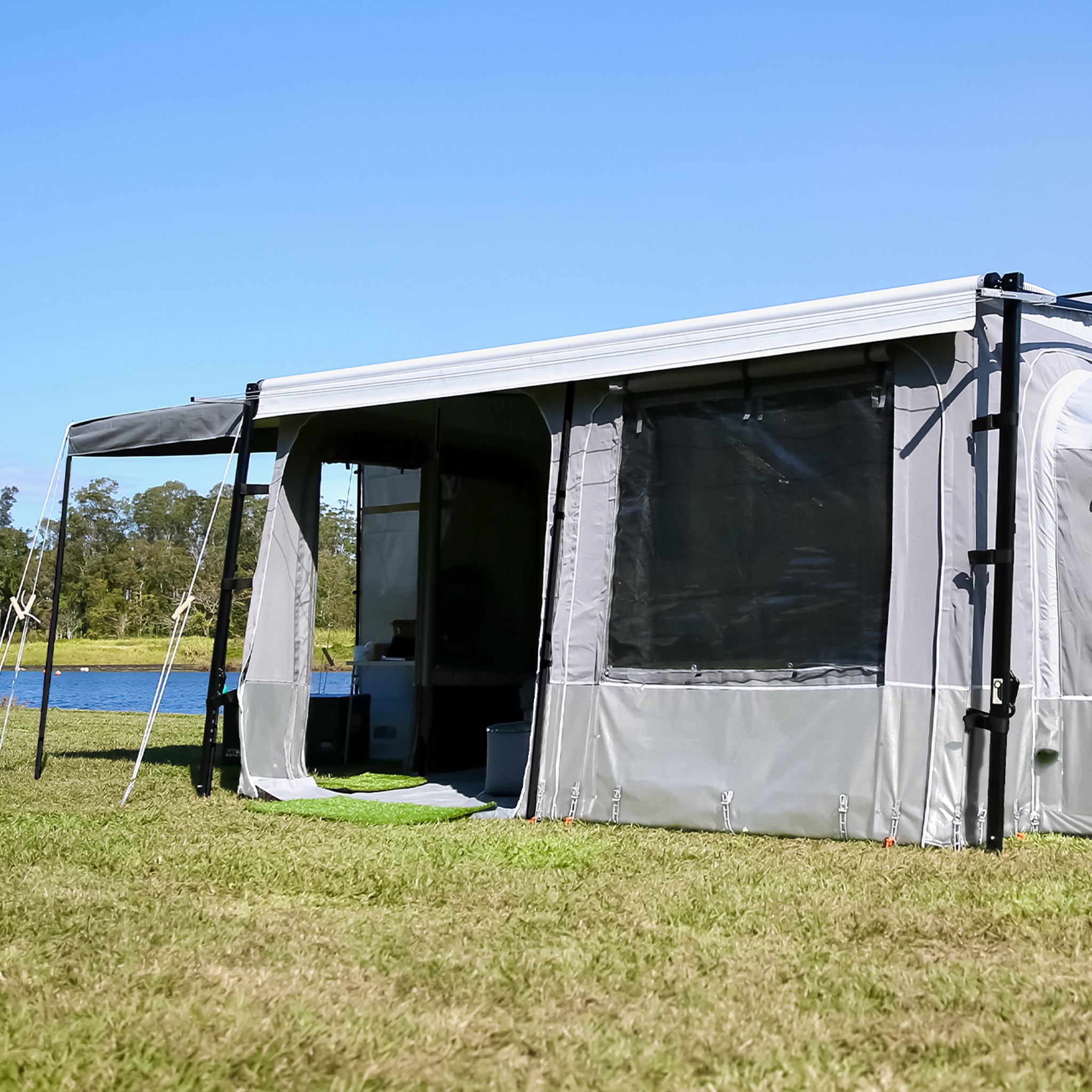 Roll Out Awning Walls - Heavy Duty Canvas