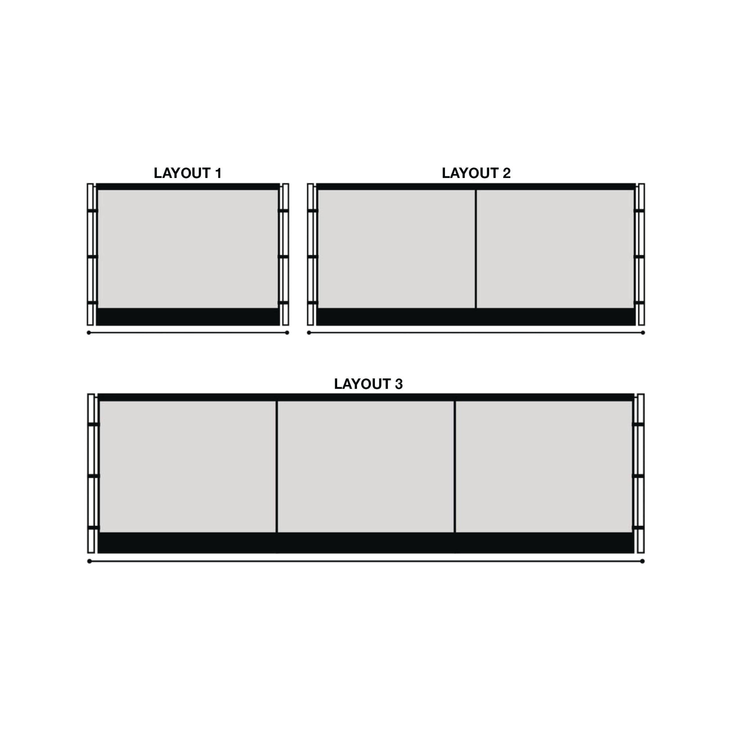 Roll Out Awning Walls - Shade Layout