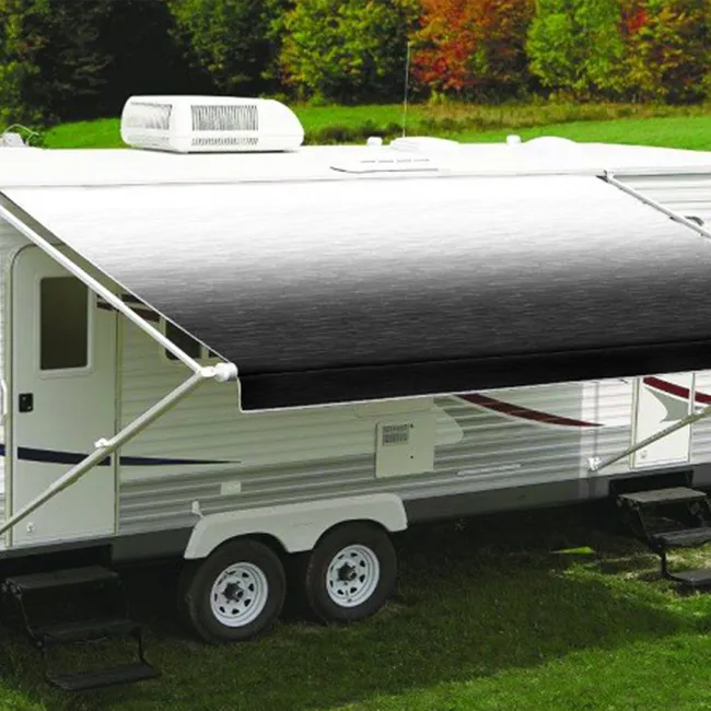 Standard Fiesta Roll Out Awning - Shale Fade Black