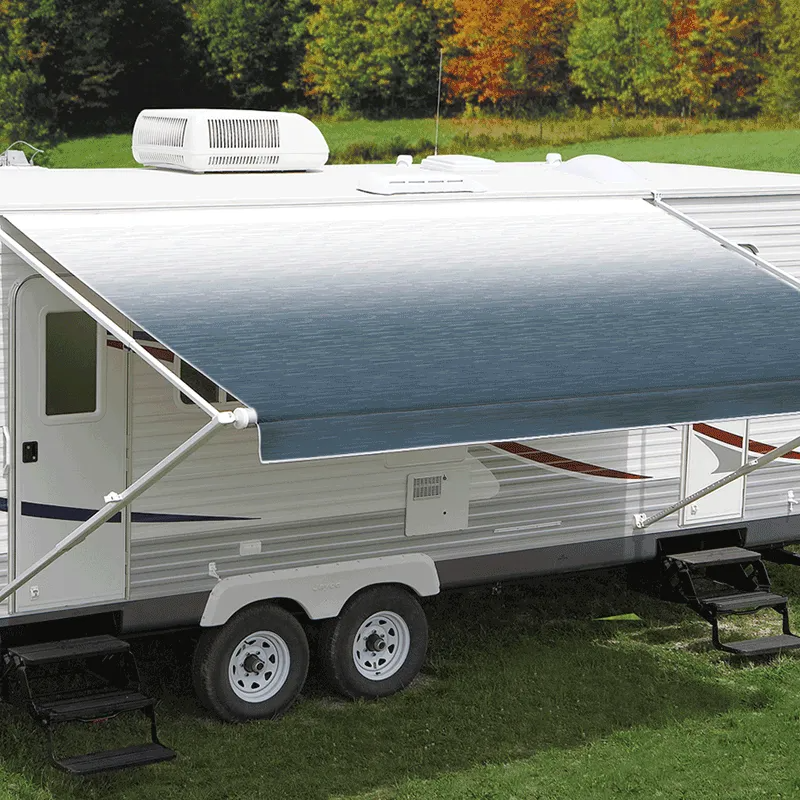 Carefree Fiesta Roll Out Awning - Shale Fade Blue