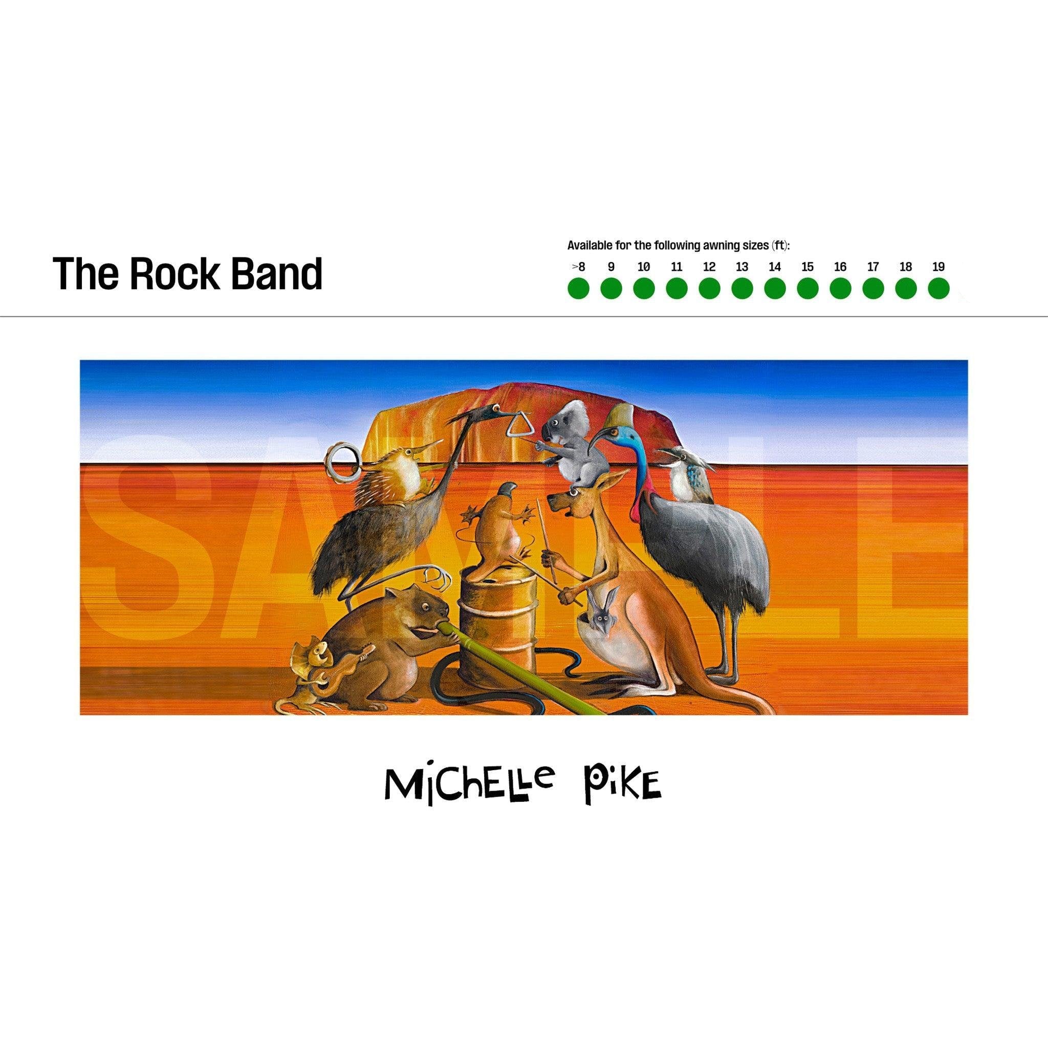 Long Side Art Shade Walls - the rock band Edition