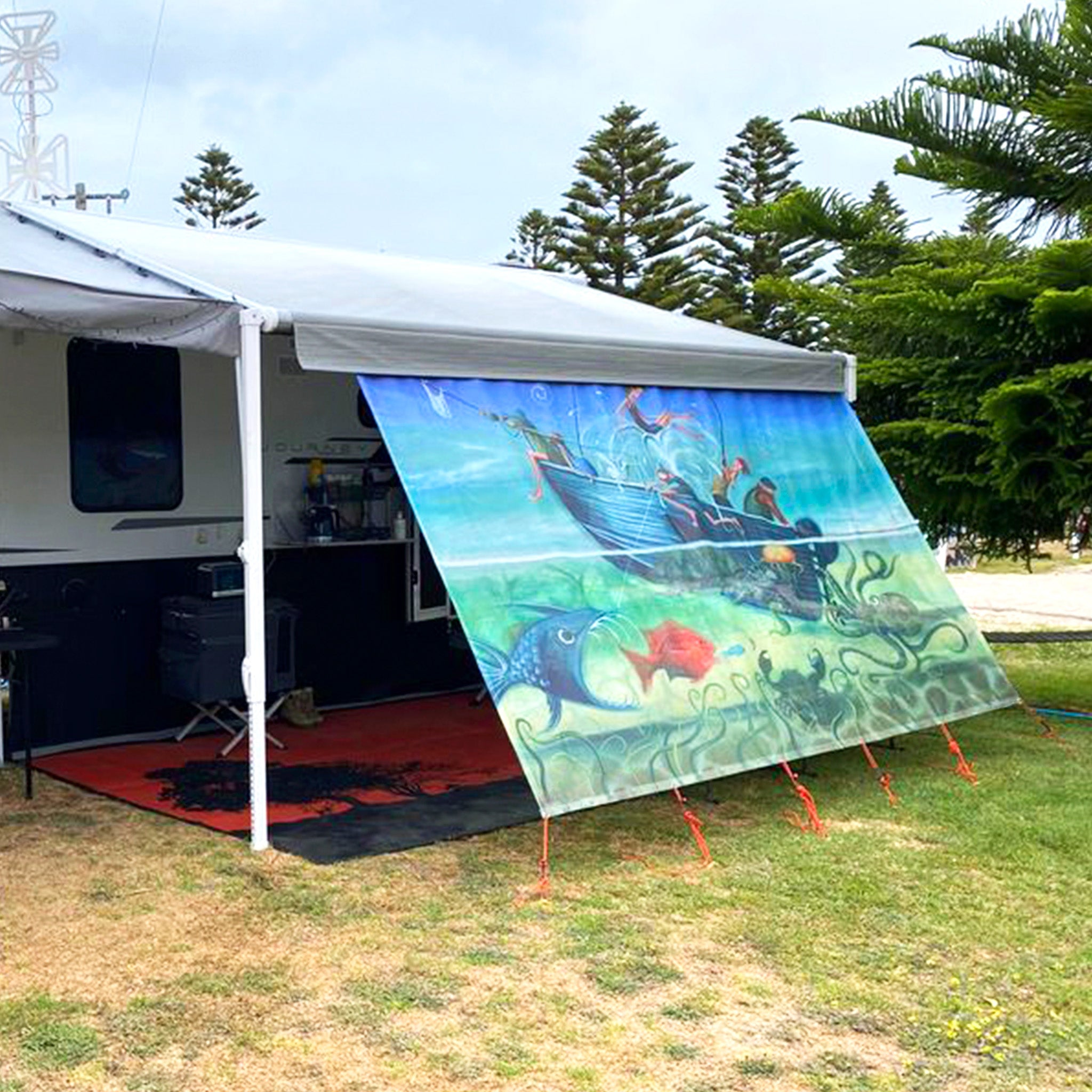 Long Side Art Shade Walls - Mural Art Edition - Aussie Traveller