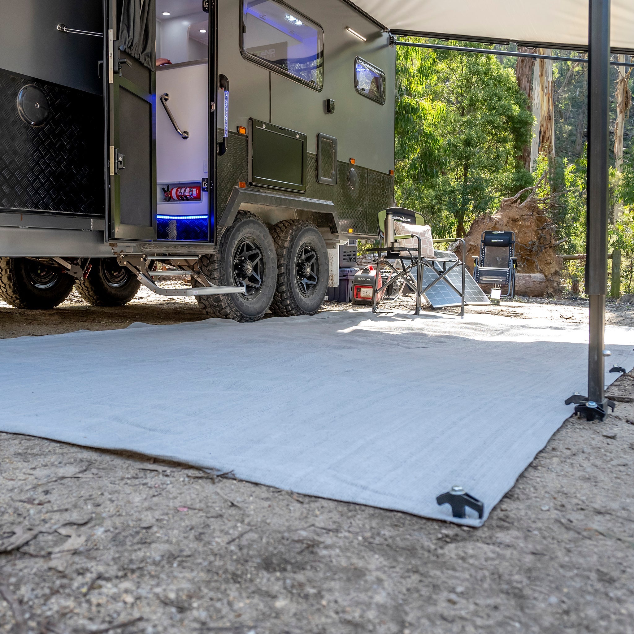 Choosing the Right Caravan Floor Matting for Aussie Campsites
