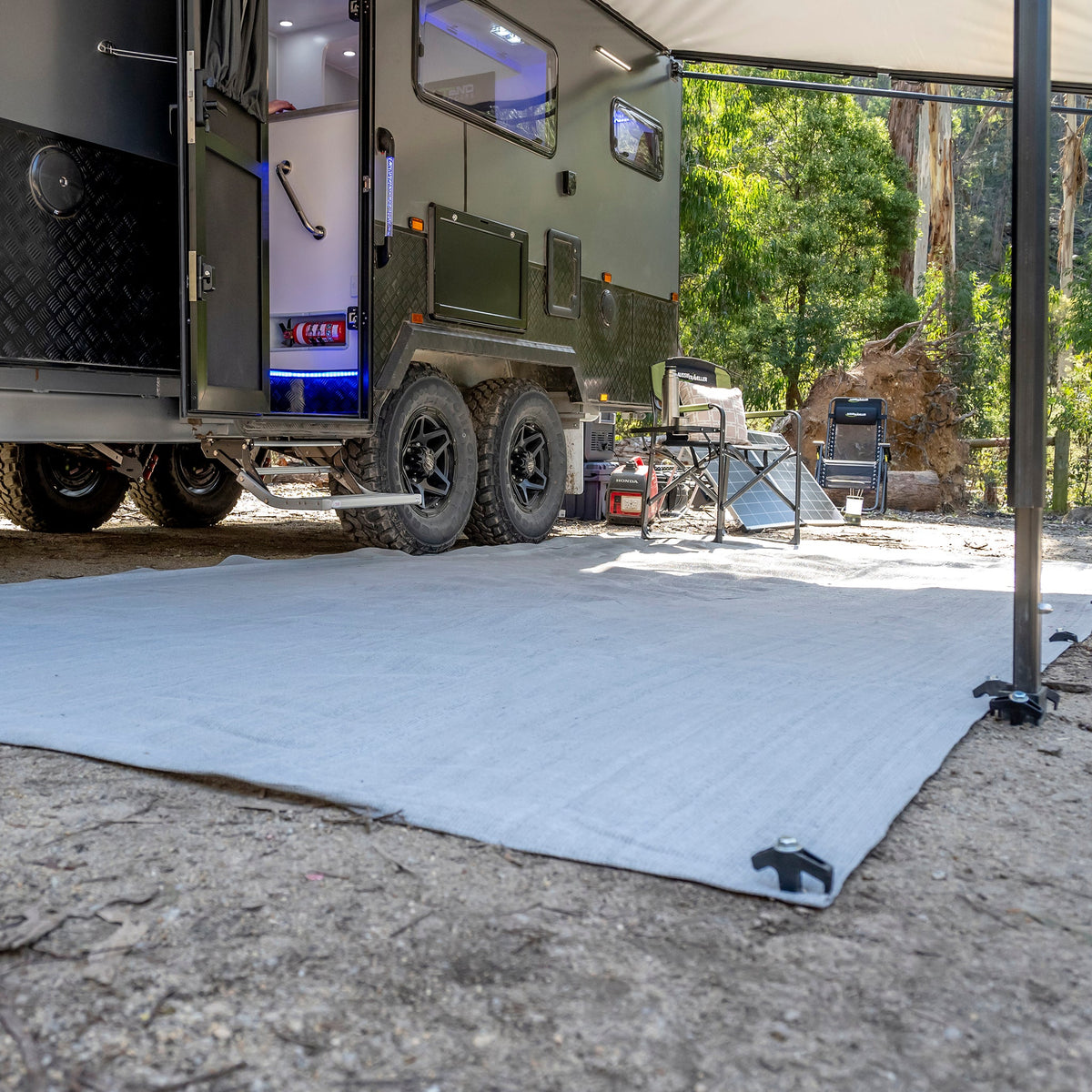 Choosing the Right Caravan Floor Matting for Aussie Campsites